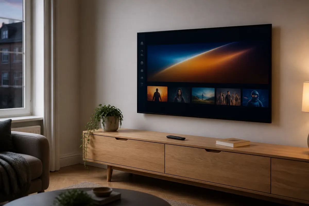 Living room TV ready for Flooky4K setup